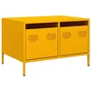 Image de vidaXL Meuble TV Jaune Moutarde 68x50x43,5 cm Acier laminé à Froid, Support TV, Buffet TV, Armoire HiFi, Banc TV, Armoire en métal, Meuble multimédia