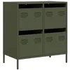 Image de Buffet vert olive 68x39x73,5 cm acier laminé à froid