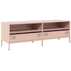 Image de vidaXL Meuble TV Rose 135x39x43,5 cm Acier laminé à Froid