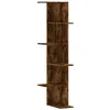 Image de vidaXL Étagère d'angle Murale chêne fumé Bois d'ingénierie, étagère d'angle, étagère Suspendue, étagère Murale Suspendue, étagère Murale