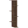 Image de vidaXL Étagère d'angle Murale chêne Marron Bois d'ingénierie, étagère d'angle, étagère Suspendue, étagère Murale Suspendue, étagère Murale