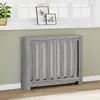 Image de vidaXL Cache-radiateur sonoma gris 104x20x82 cm bois d'ingénierie
