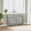 Image de vidaXL Cache-radiateur gris béton 149x20x82 cm bois d'ingénierie