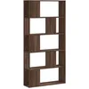 Image de vidaXL Bibliothèque 5 Niveaux chêne Marron Bois ingénierie, étagère, étagère à Livres, Support de Livre, Armoire de Rangement, étagère de Rangement