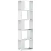 Image de vidaXL Bibliothèque 5 Niveaux Blanc 45x23,5x162,5 cm Bois d'ingénierie, étagère, étagère à Livres, Support de Livre, Armoire de Rangement