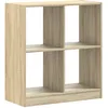 Image de vidaXL Bibliothèque chêne Sonoma 68,5x32x75 cm Bois d'ingénierie, étagère, étagère à Livres, Support de Livre, Armoire de Rangement