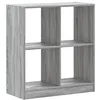 Image de vidaXL Bibliothèque Sonoma Gris 68,5x32x75 cm Bois d'ingénierie, étagère, étagère à Livres, Support de Livre, Armoire de Rangement