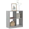 Image de vidaXL Bibliothèque sonoma gris 68,5x32x75 cm bois d'ingénierie