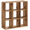 Image de vidaXL Bibliothèque Vieux Bois 102x32x102 cm Bois d'ingénierie, étagère, étagère à Livres, Support de Livre, Armoire de Rangement