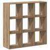 Image de vidaXL Bibliothèque chêne Artisanal 102x32x102 cm Bois d'ingénierie, étagère, étagère à Livres, Support de Livre, Armoire de Rangement