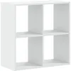 Image de vidaXL Bibliothèque Blanc 68,5x32x68,5 cm Bois d'ingénierie, étagère, étagère à Livres, Support de Livre, Armoire de Rangement, étagère de Rangement