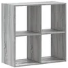 Image de vidaXL Bibliothèque Sonoma Gris 68,5x32x68,5 cm Bois d'ingénierie, étagère, étagère à Livres, Support de Livre, Armoire de Rangement