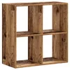 Image de vidaXL Bibliothèque Vieux Bois 68,5x32x68,5 cm Bois d'ingénierie, étagère, étagère à Livres, Support de Livre, Armoire de Rangement