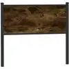 Image de vidaXL Tête de lit de remplacement chêne fumé 100 cm bois d'ingénierie et acier