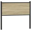Image de vidaXL Tête de lit de Remplacement Sonoma 107 cm Bois d'ingénierie et Acier