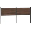 Image de vidaXL Tête de lit chêne Marron 160 cm Bois d'ingénierie et Acier, Panneau de tête, tête de lit pour lit Double, tête de lit Double