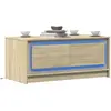 Image de vidaXL Table basse avec lumières LED chêne sonoma bois d'ingénierie