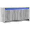 Image de vidaXL Meuble TV avec LED Sonoma Gris 100x34x50 cm Bois d'ingénierie