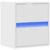 Image de Meuble TV mural avec lumières LED blanc 41x31x45 cm