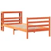 Image de vidaXL Cadre de lit sans Matelas Cire Marron 75x190 cm Bois pin Massif