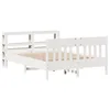 Image de vidaXL Cadre de lit sans Matelas Blanc 120x200 cm Bois de pin Massif