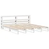 Image de vidaXL Cadre de lit sans Matelas Blanc 200x200 cm Bois Massif de pin