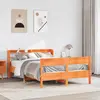 Image de vidaXL Cadre de lit sans matelas cire marron 160x200cm bois pin massif