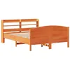 Image de vidaXL Cadre de lit sans Matelas Cire Marron 160x200cm Bois pin Massif