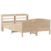 Image de vidaXL Cadre de lit sans Matelas 135x190 cm Bois de pin Massif