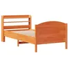 Image de vidaXL Cadre de lit sans Matelas Cire Marron 100x200cm Bois pin Massif