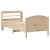 Image de vidaXL Cadre de lit sans Matelas 75x190 cm Bois de pin Massif