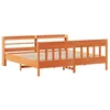 Image de vidaXL Cadre de lit sans Matelas Cire Marron 180x200cm Bois pin Massif