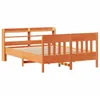 Image de vidaXL Cadre de lit sans Matelas Cire Marron 160x200cm Bois pin Massif