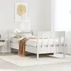 Image de vidaXL Cadre de lit sans matelas blanc 75x190 cm bois de pin massif