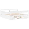 Image de vidaXL Cadre de lit sans Matelas Blanc 200x200 cm Bois Massif de pin