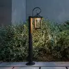 Image de Bornes lumineuses Philips Buzzard, noires, 75 cm, IP44, E27