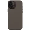 Image de DECODED Coque en Silicone pour iPhone 16 Plus, Finition Soft-Touch Premium, Revêtement Antibactérien, Compatible MagSafe, Protection Antichute, Résistante aux Rayures, Boutons Métalliques, Noir