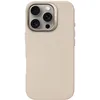 Image de DECODED Étui en cuir pour iPhone 16 Pro, compatible MagSafe, cuir ECCO véritable de qualité supérieure, coque de protection intégrale, bords surélevés pour protéger l'écran et l'appareil photo, beige