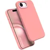 Image de DECODED Coque en silicone pour iPhone 16e - Doux au toucher - Revêtement antibactérien - Compatible avec MagSafe - Protection contre les chutes et les chocs - Boutons métalliques - Prise en main