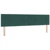 Image de vidaXL Tête de lit LED avec des lumières à LED Vert 200 cm Polyester, Faux-tête réglable, Cadre de lit LED Moderne avec éclairage RGB, Design Chic pour Ambiance et déco Versatile
