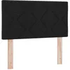 Image de vidaXL Tête de lit avec des lumières à LED Réglable Noir 80 cm Tissu, Hauteur réglable, Accessoire de lit Moderne, tête de lit rembourrée, éclairage Dynamique, déco de Chambre stylée
