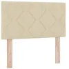 Image de vidaXL Tête de lit avec des lumières à LED Réglable Crème 80 cm Tissu, Hauteur réglable, Accessoire de lit Moderne, tête de lit rembourrée, éclairage Dynamique, déco de Chambre stylée