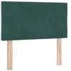 Image de vidaXL Tête de lit LED Vert foncé 80 cm Velours