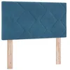 Image de vidaXL Tête de lit LED Bleu foncé 80 cm Velours