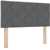 Image de vidaXL Tête de lit avec des lumières à LED Réglable Gris 90 cm Tissu, Hauteur réglable, Accessoire de lit Moderne, tête de lit rembourrée, éclairage Dynamique, déco de Chambre stylée