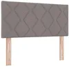 Image de vidaXL Tête de lit avec des lumières à LED Réglable Taupe 100 cm Tissu, Hauteur réglable, Accessoire de lit Moderne, tête de lit rembourrée, éclairage Dynamique, déco de Chambre stylée