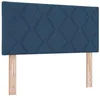 Image de vidaXL Tête de lit avec des lumières à LED Réglable Bleu 100 cm Tissu, Hauteur réglable, Accessoire de lit Moderne, tête de lit rembourrée, éclairage Dynamique, déco de Chambre stylée