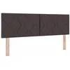 Image de vidaXL Tête de lit Gris Clair 160 cm Tissu, Hauteur réglable, Accessoire de lit Moderne, tête de lit rembourrée, éclairage Dynamique, déco de Chambre stylée