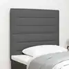 Image de vidaXL Tête de lit LED avec tête de lit Gris foncé 80 cm Polyester