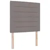 Image de vidaXL Tête de lit LED Taupe Tissu